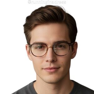 New Linda Farrow Yanis Rectangula Optical Glasses LFL814 C2 In Gold & Tortoise